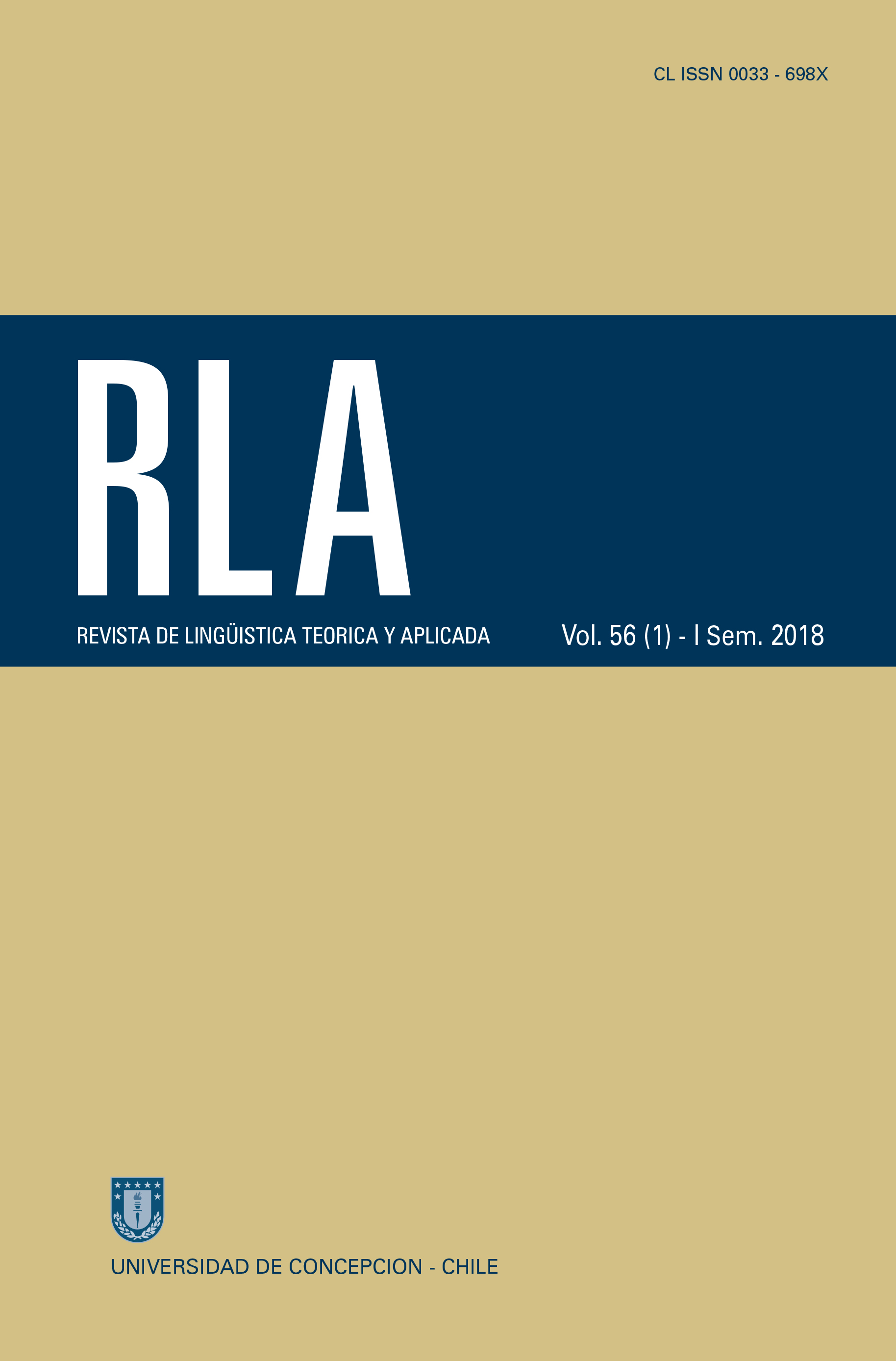 Revista de Linguística Teórica y Aplicada Vol. 56 N°1 (2018)