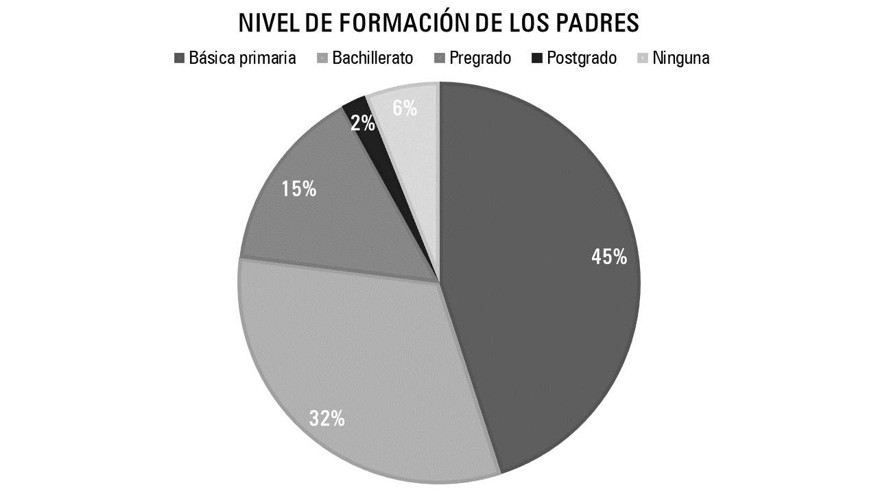 Categoría socioeconómica – Nivel de formación de los padres