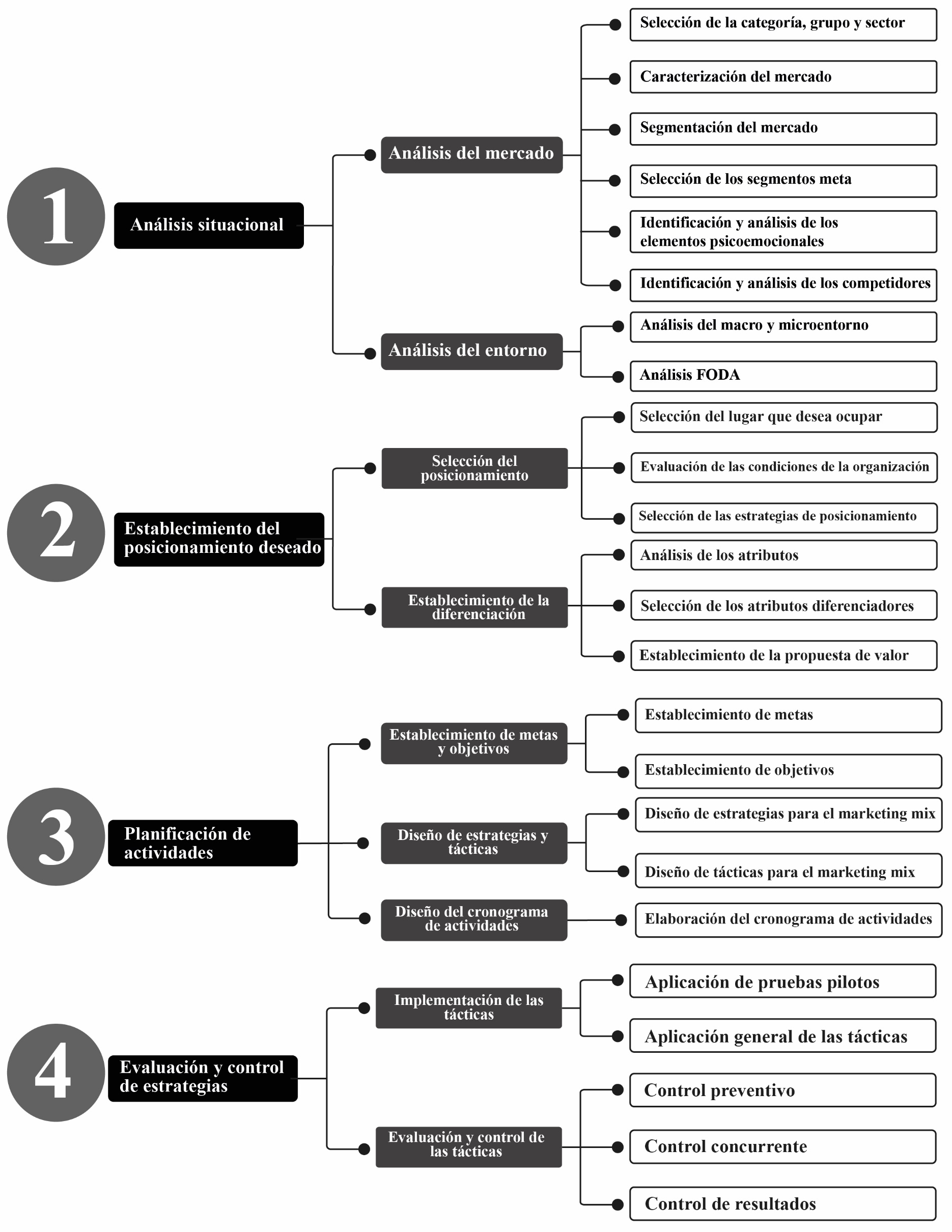 Proceso de posicionamiento Fuente elaboración propia