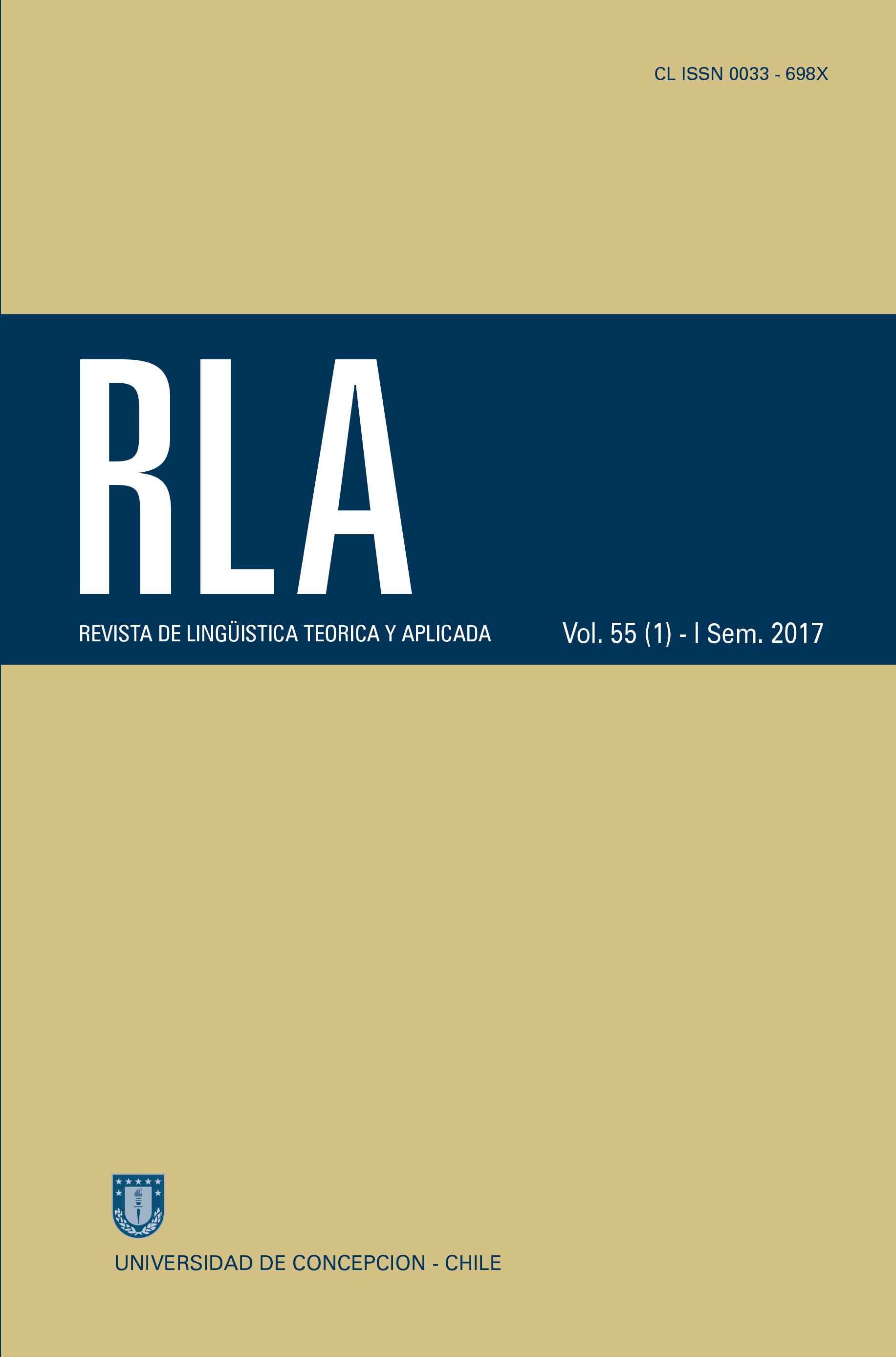 Revista de Linguística Teórica y Aplicada Vol. 56 N°1 (2017)